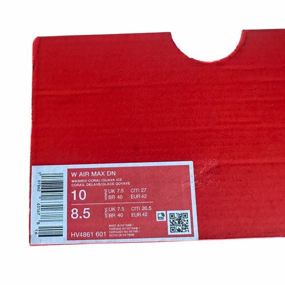 ✨Nike Air Max DN Low Sz 10 Women's Shoes Sneakers Peach Washed Coral HV4861-601✨ - Picture 8 of 10